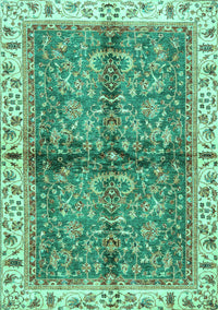 Oriental Turquoise Traditional Rug, abs3213turq