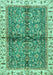 Oriental Turquoise Traditional Rug, abs3213turq