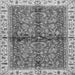 Square Oriental Gray Traditional Rug, abs3213gry