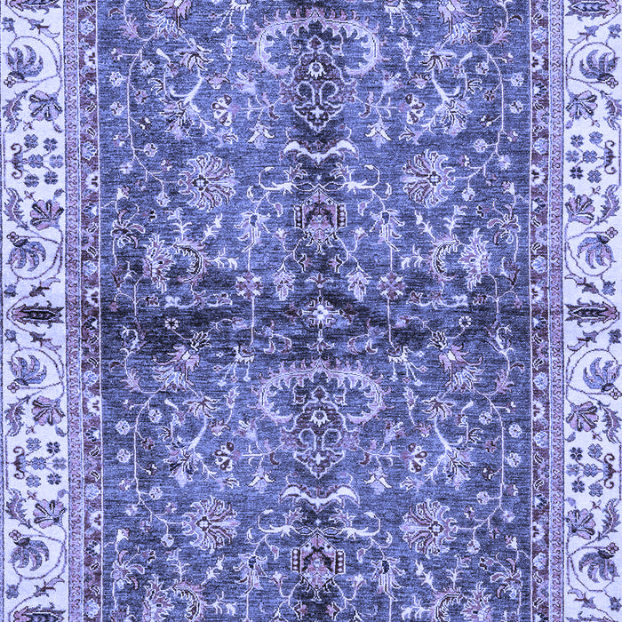 Machine Washable Oriental Blue Traditional Rug, wshabs3213blu