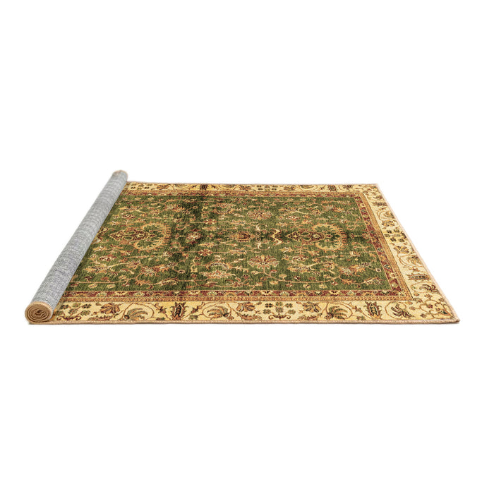 Sideview of Machine Washable Oriental Brown Traditional Rug, wshabs3213brn