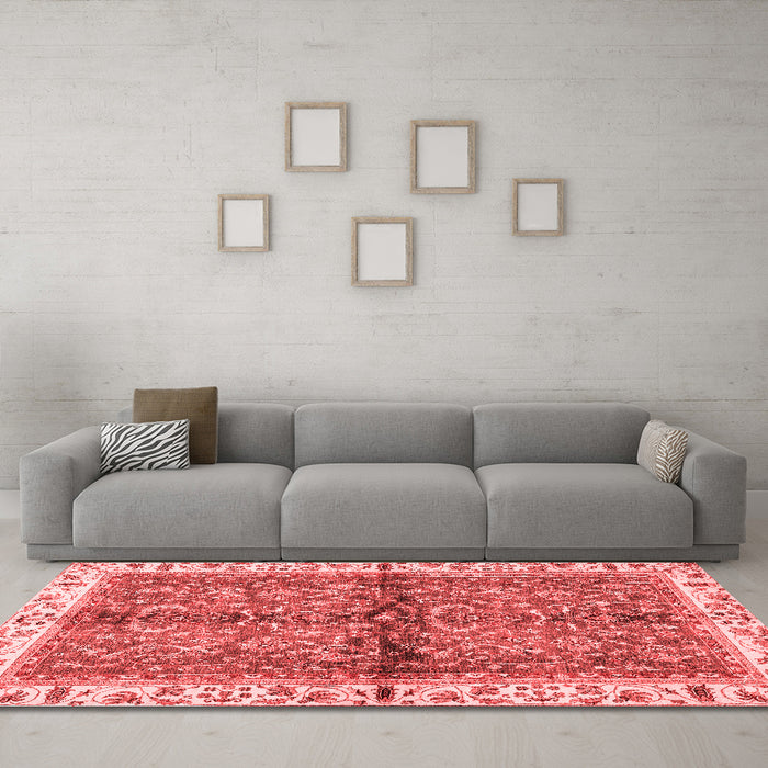 Traditional Red Washable Rugs