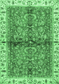 Oriental Emerald Green Traditional Rug, abs3213emgrn