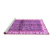 Sideview of Machine Washable Oriental Purple Traditional Area Rugs, wshabs3213pur