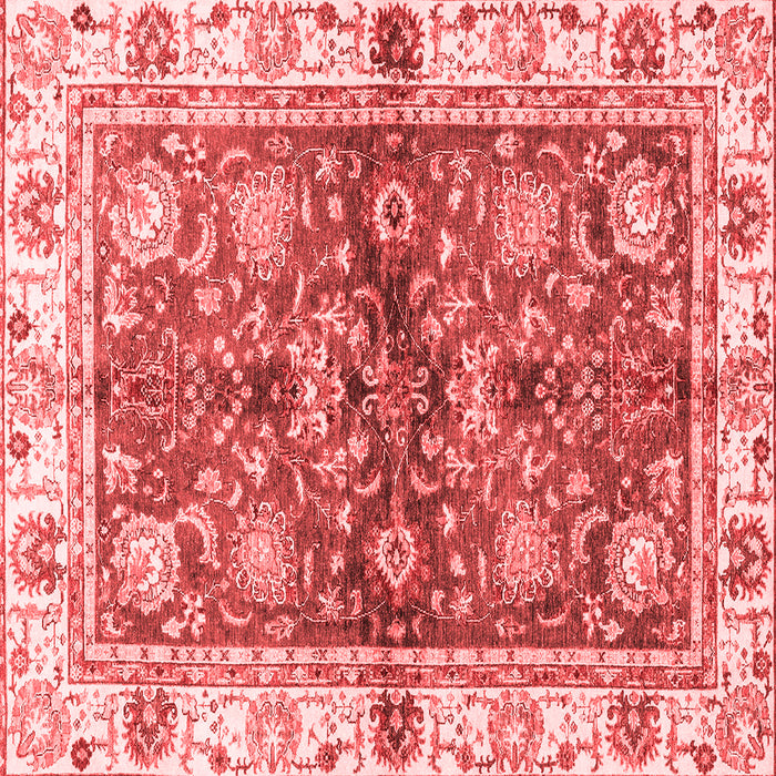 Machine Washable Oriental Red Modern Rug, wshabs3214red