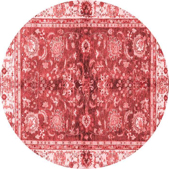 Machine Washable Oriental Red Modern Rug, wshabs3214red