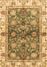 Machine Washable Oriental Brown Modern Rug, wshabs3214brn