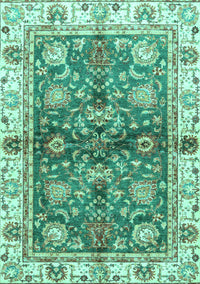 Oriental Turquoise Modern Rug, abs3214turq