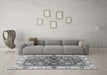 Machine Washable Oriental Gray Modern Rug in a Living Room,, wshabs3214gry