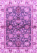 Machine Washable Oriental Purple Modern Area Rugs, wshabs3214pur