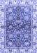Machine Washable Oriental Blue Modern Rug, wshabs3214blu