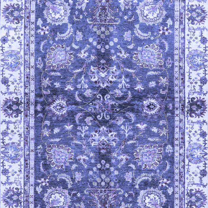 Machine Washable Oriental Blue Modern Rug, wshabs3214blu