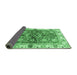 Sideview of Oriental Emerald Green Modern Rug, abs3214emgrn