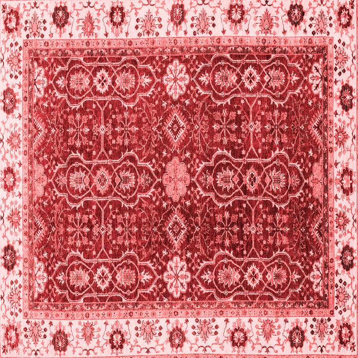 Machine Washable Oriental Red Modern Rug, wshabs3215red