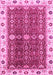 Machine Washable Oriental Pink Modern Rug, wshabs3215pnk