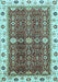 Oriental Light Blue Modern Rug, abs3215lblu