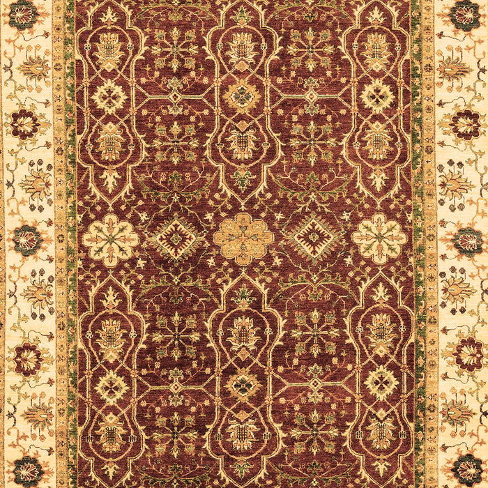 Machine Washable Oriental Brown Modern Rug, wshabs3215brn