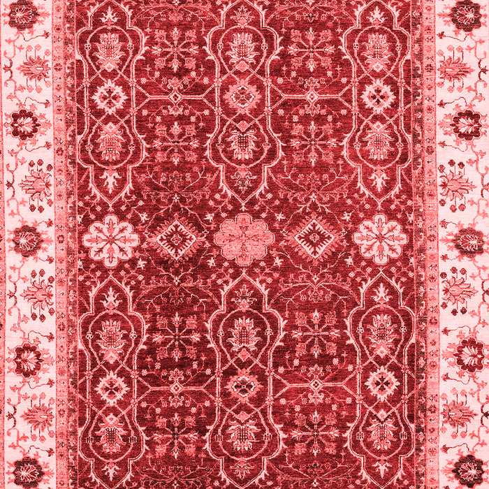 Machine Washable Oriental Red Modern Rug, wshabs3215red