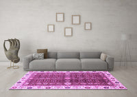 Machine Washable Oriental Purple Modern Rug, wshabs3215pur