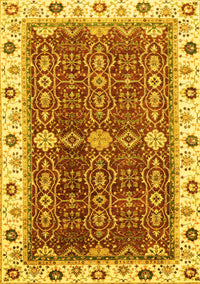 Oriental Yellow Modern Rug, abs3215yw