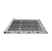 Sideview of Machine Washable Oriental Gray Modern Rug, wshabs3215gry