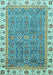 Machine Washable Abstract Light Blue Modern Rug, wshabs3216lblu