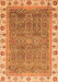 Abstract Orange Modern Rug, abs3216org