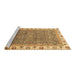 Sideview of Machine Washable Abstract Brown Modern Rug, wshabs3216brn