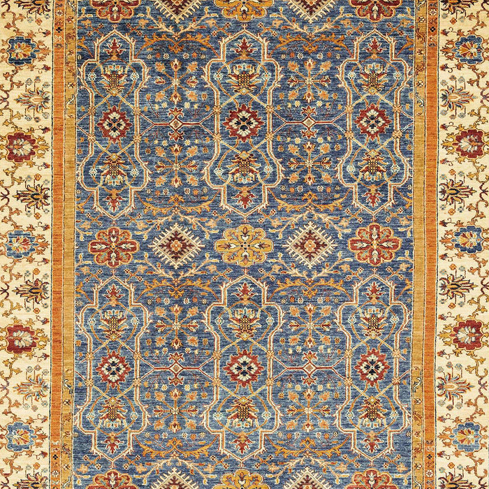 Machine Washable Abstract Yellow Rug, wshabs3216