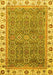 Abstract Yellow Modern Rug, abs3216yw