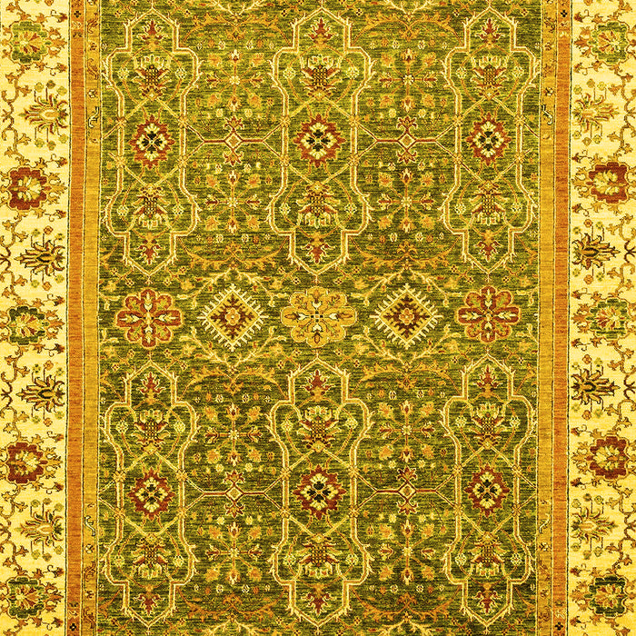 Abstract Yellow Modern Rug, abs3216yw