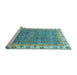 Sideview of Machine Washable Abstract Light Blue Modern Rug, wshabs3216lblu