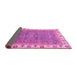 Sideview of Abstract Pink Modern Rug, abs3216pnk