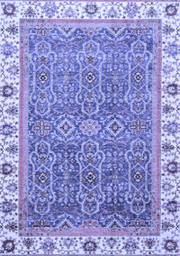 Abstract Blue Modern Rug, abs3216blu