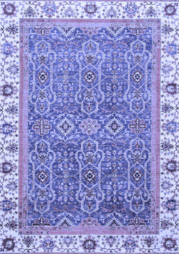 Abstract Blue Modern Rug, abs3216blu