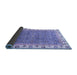 Sideview of Abstract Blue Modern Rug, abs3216blu