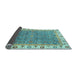 Sideview of Abstract Light Blue Modern Rug, abs3216lblu