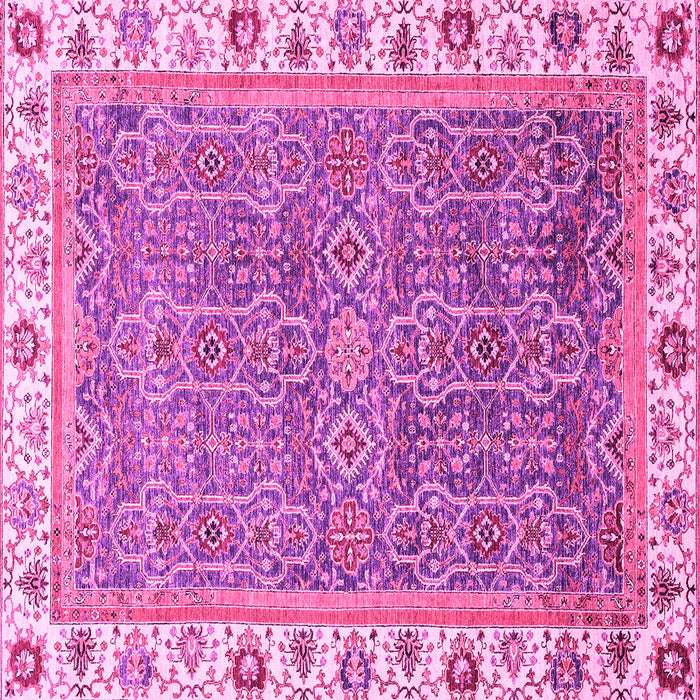Square Abstract Pink Modern Rug, abs3216pnk