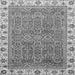 Square Machine Washable Abstract Gray Modern Rug, wshabs3216gry