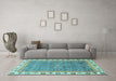 Machine Washable Abstract Light Blue Modern Rug in a Living Room, wshabs3216lblu