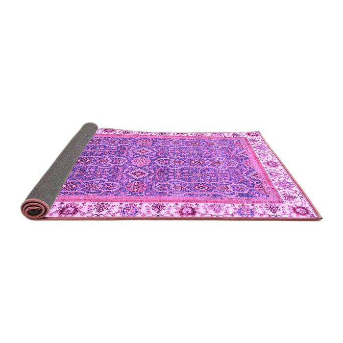 Sideview of Abstract Purple Modern Rug, abs3216pur