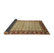 Sideview of Abstract Saddle Brown Oriental Rug, abs3217