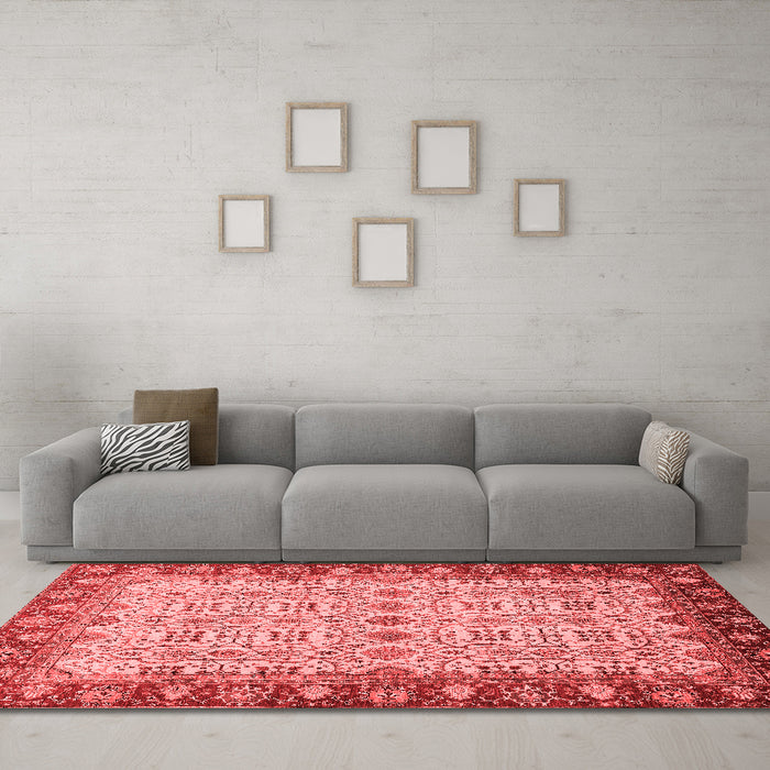 Traditional Red Washable Rugs