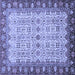 Square Oriental Blue Traditional Rug, abs3217blu