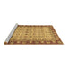 Sideview of Machine Washable Oriental Brown Traditional Rug, wshabs3217brn