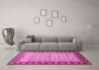 Machine Washable Oriental Pink Traditional Rug, wshabs3217pnk