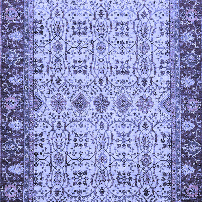 Machine Washable Oriental Blue Traditional Rug, wshabs3217blu