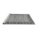 Sideview of Machine Washable Oriental Gray Traditional Rug, wshabs3217gry