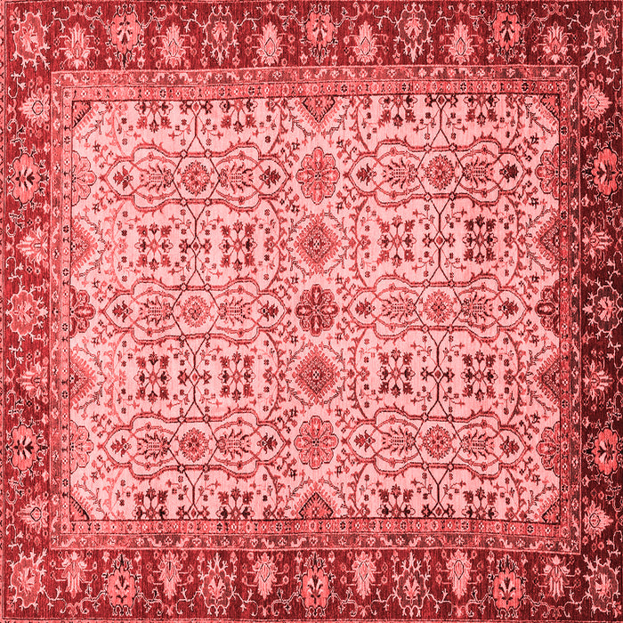 Machine Washable Oriental Red Traditional Rug, wshabs3217red