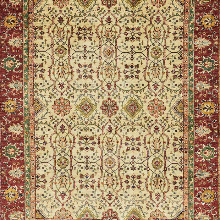 Machine Washable Abstract Saddle Brown Rug, wshabs3217